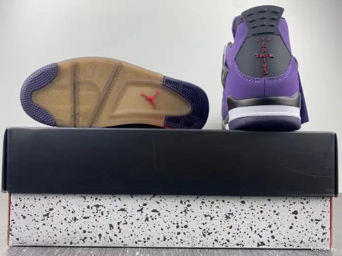 Rep MAX 766296 Scott Purple 4 Travis Retro Jordan LN4 and (Friends Family) 0414